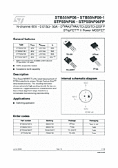 DataSheet STP55NF06 pdf
